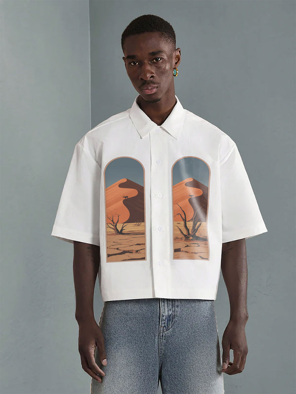VARLDENS Namib Desert Print Shirt | Scenic Streetwear Essential