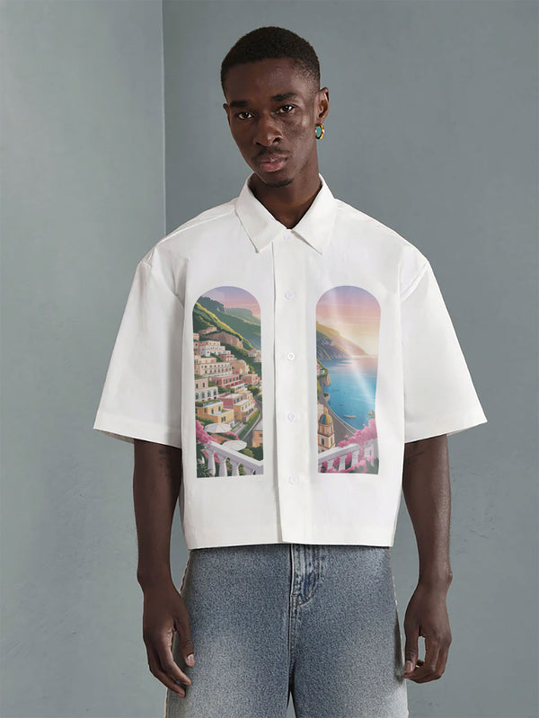 VARLDENS Positano Print Shirt | Scenic Streetwear Essential
