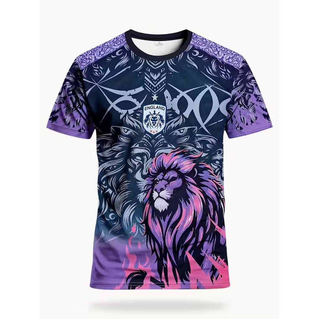 Varldens England Soccer Jersey 2026 – Neon Lion Royal Art Special Edition