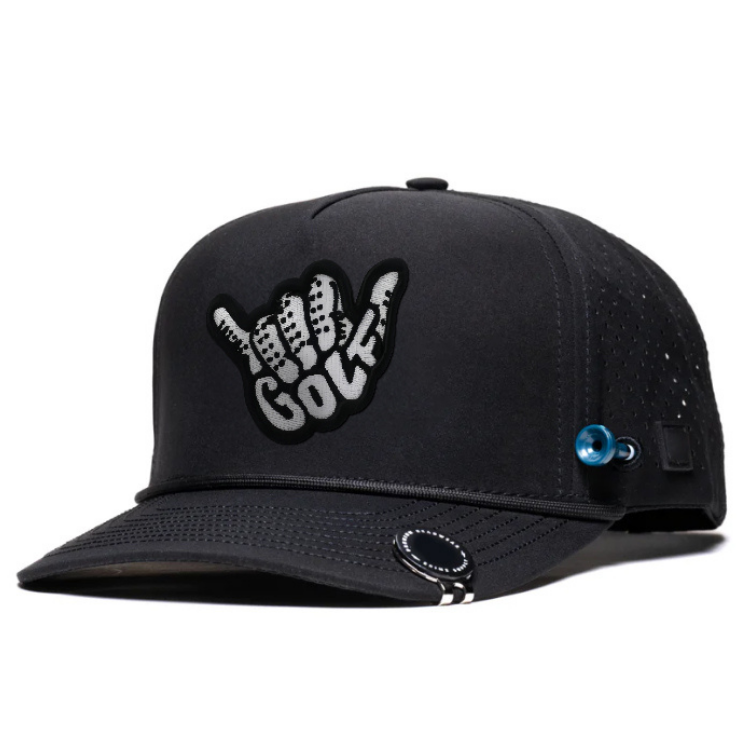 Tee Holder Golf Hat – Shaka Hand Logo with Magnetic 70mm & 83mm Ball Markers VD21246503