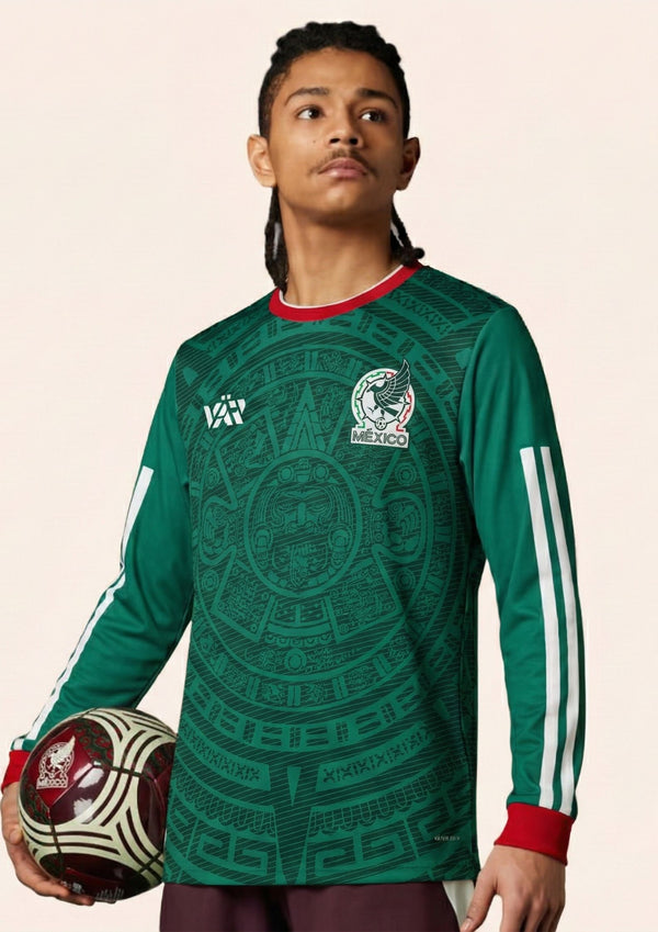 Varldens Long Sleeve Mexico Soccer Jersey World Cup 2026 x 1998 Design Special Edition