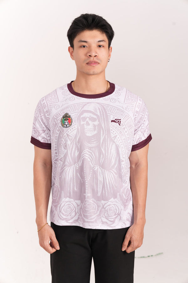 Varldens 2025 Mexico Santa Muerte White Heritage Soccer Jersey