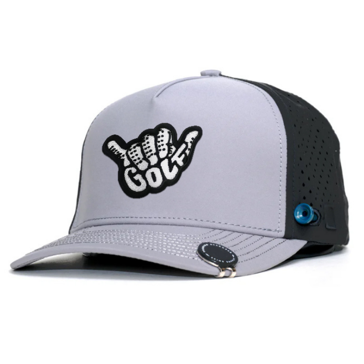 Tee Holder Golf Hat – Shaka Hand Logo with Magnetic 70mm & 83mm Ball Markers VD21246503