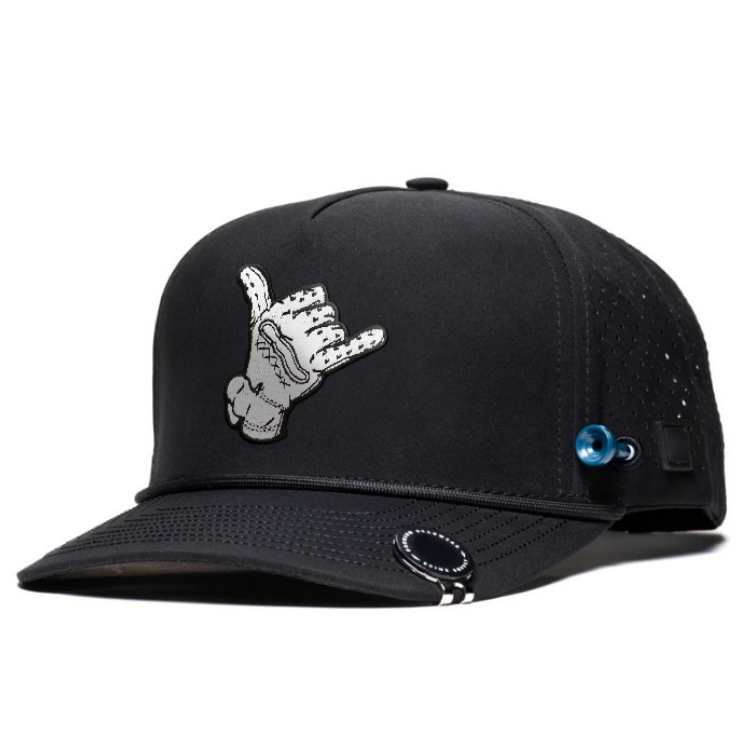 Tee Holder Golf Hat – Shaka Hand Design with Magnetic 70mm & 83mm Ball Markers VD21246501