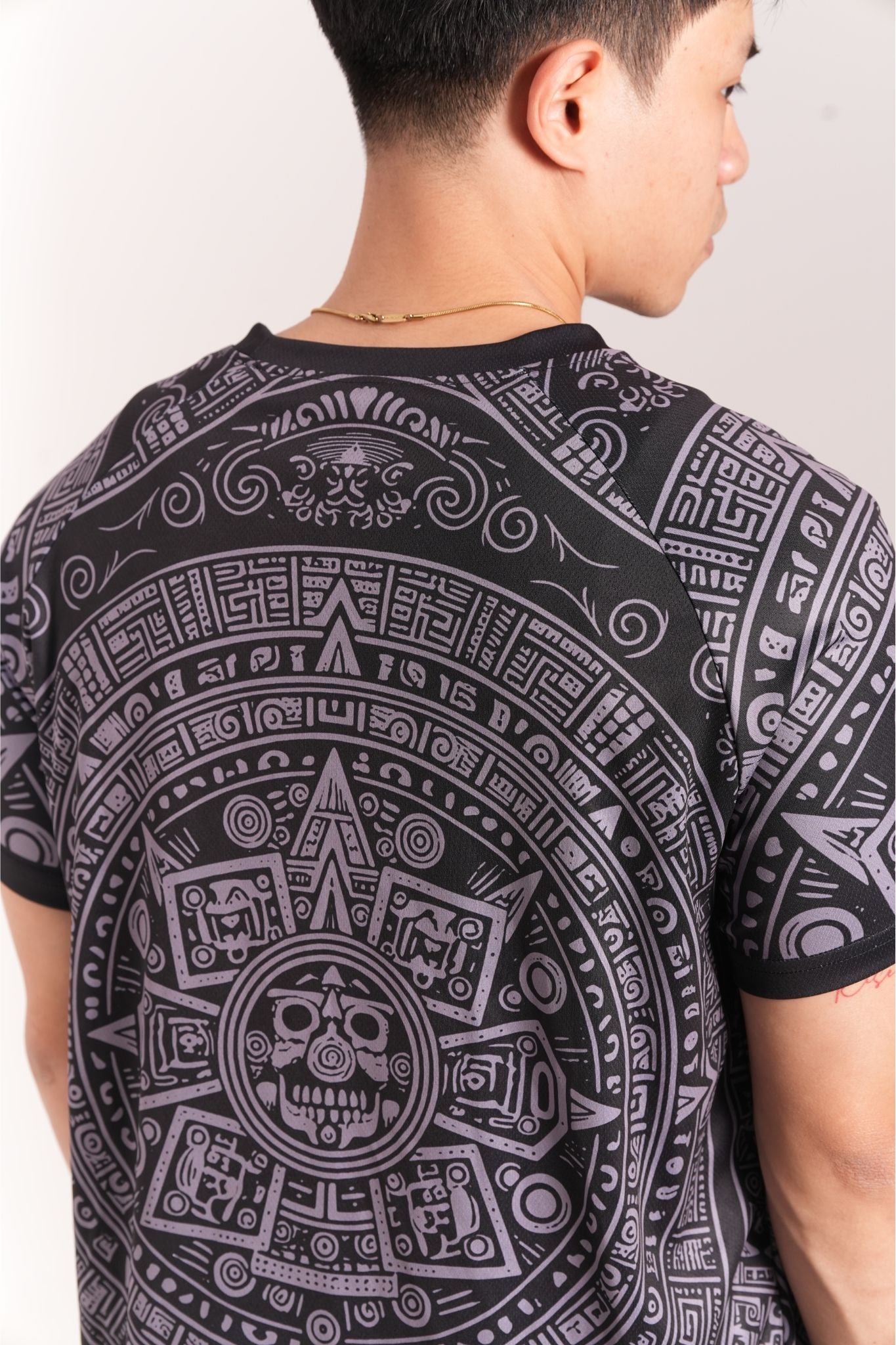Varldens 2025 Mexico Aztec Chief Skull Black Heritage Jersey