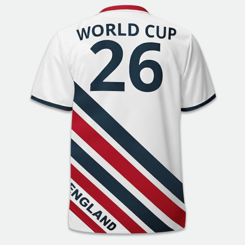 Varldens England Soccer Jersey World Cup 2026 – Heritage Special Edition