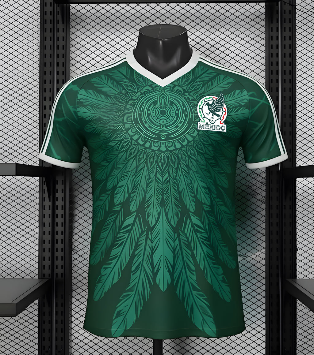 Varldens Mexico Soccer Jersey 2026 – Aztec Feather Heritage Edition