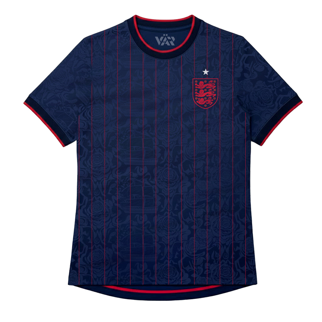 Varldens England Soccer Jersey 2026 – Royal Midnight Heritage Edition