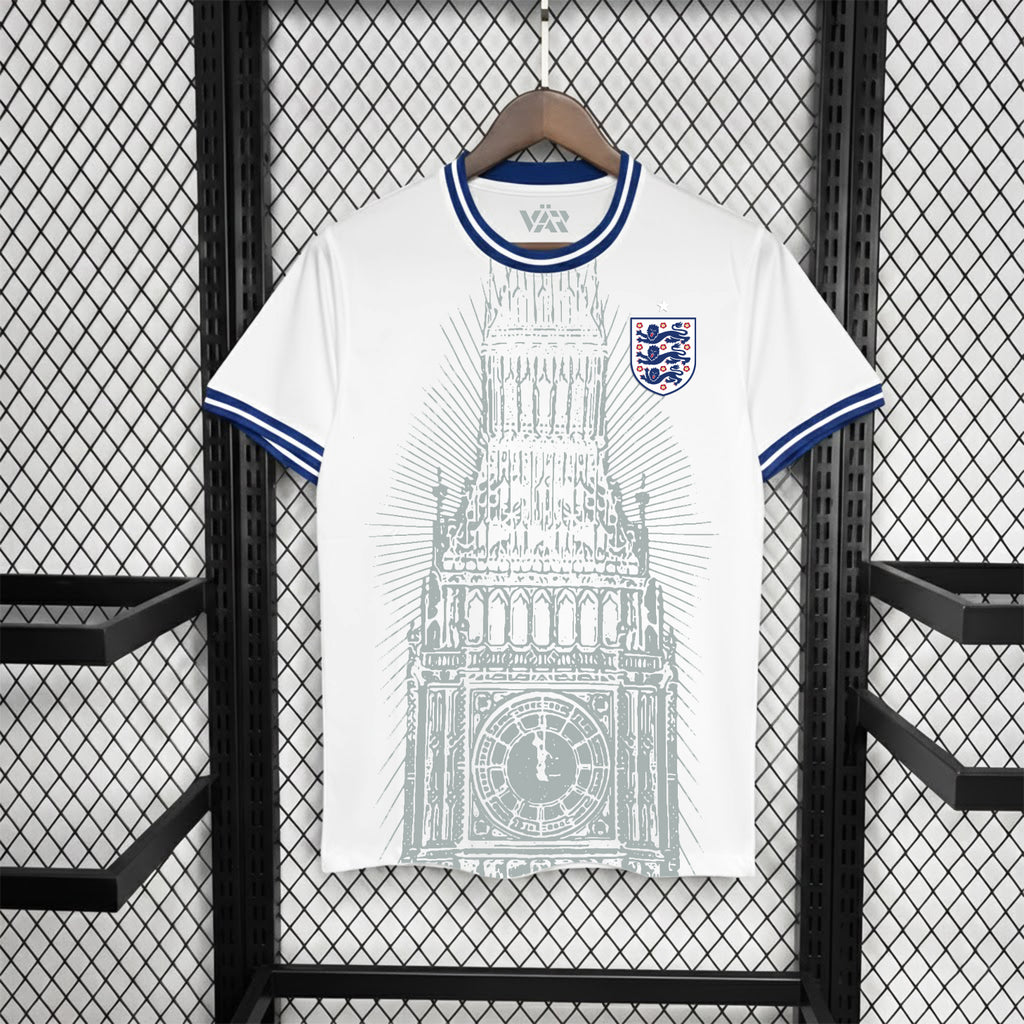 🇬🇧 Varldens England Soccer Jersey World Cup 2026 – Big Ben Graphic Special Edition