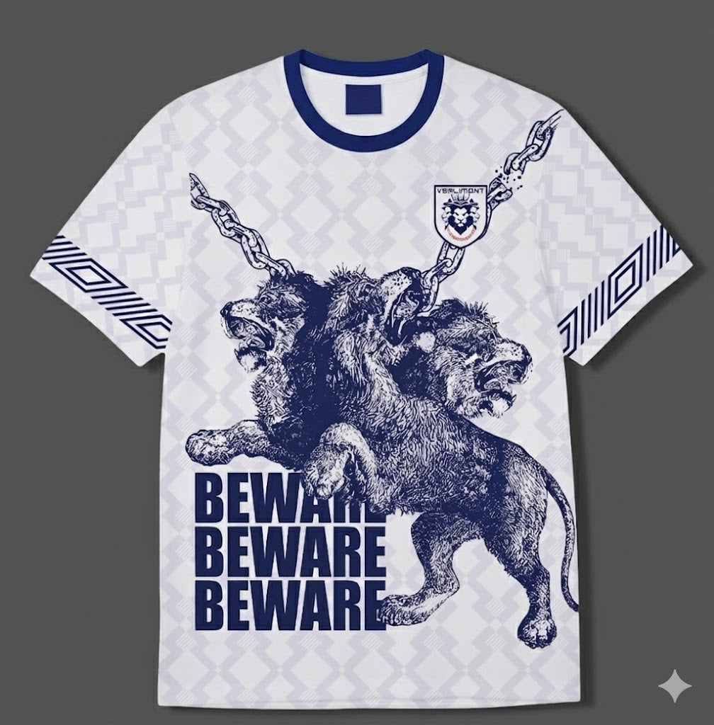 Varldens England Soccer Jersey 2026 – Beware Lions Special Edition