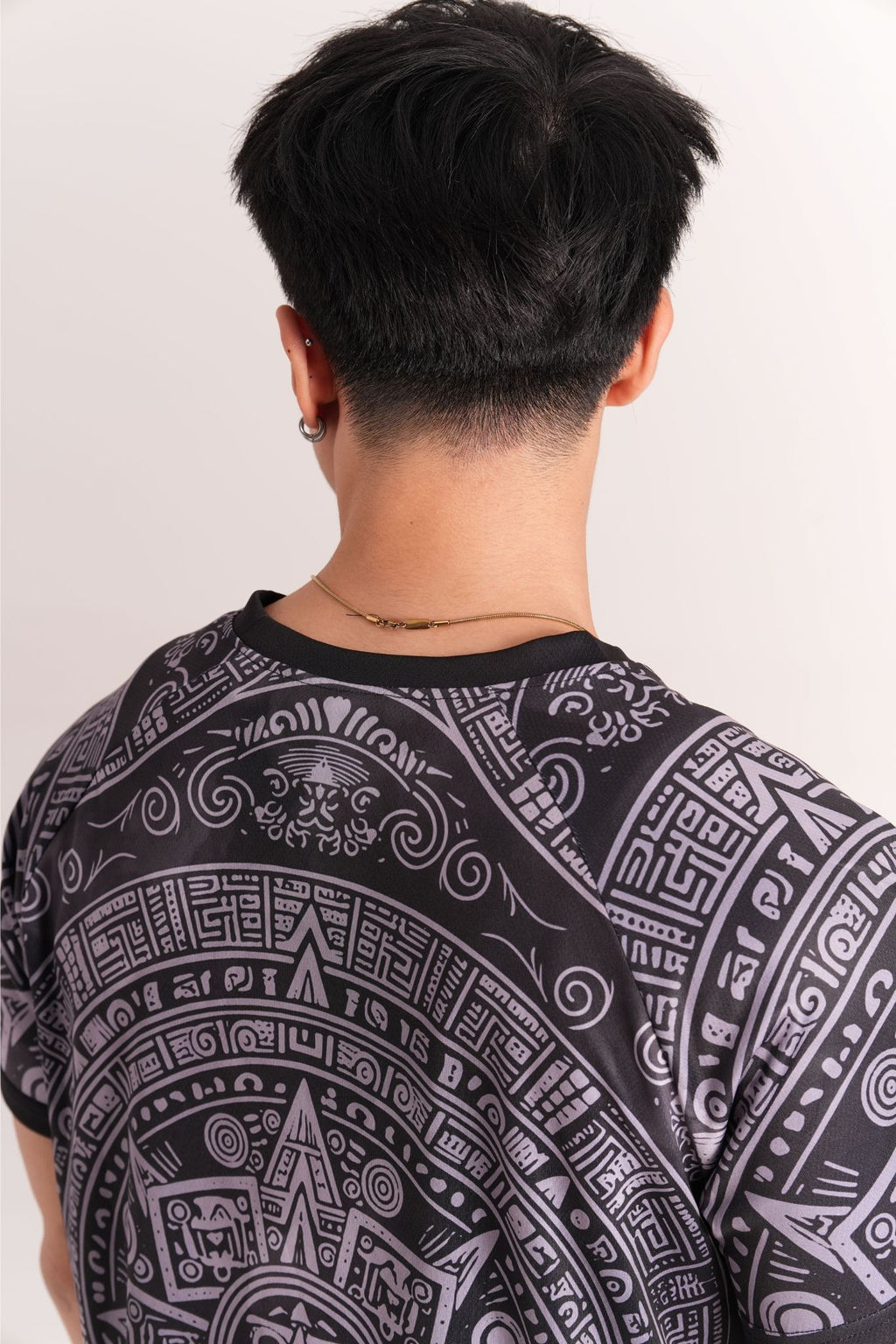 Varldens Mexican Heritage Shirt | Aztec Warrior Skull Pattern Jersey