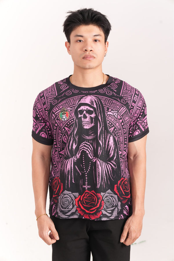 Varldens 2025 Mexico Santa Muerte Pink Soccer Jersey