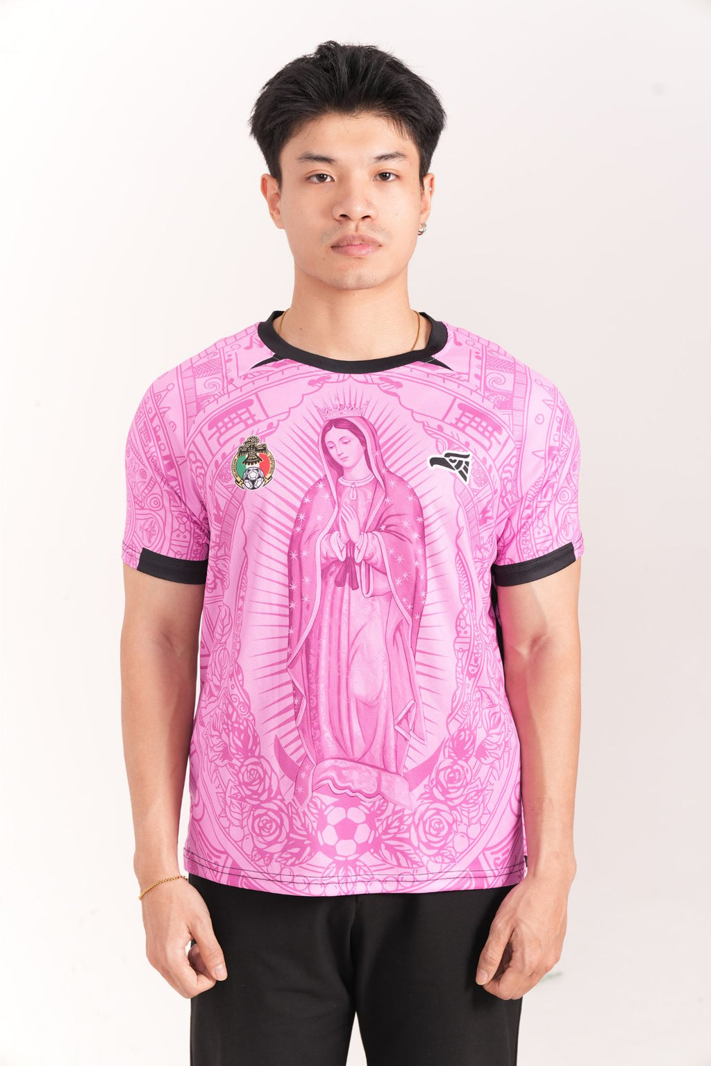 Varldens 2026 Mexico Guadalupe Pink Soccer Jersey