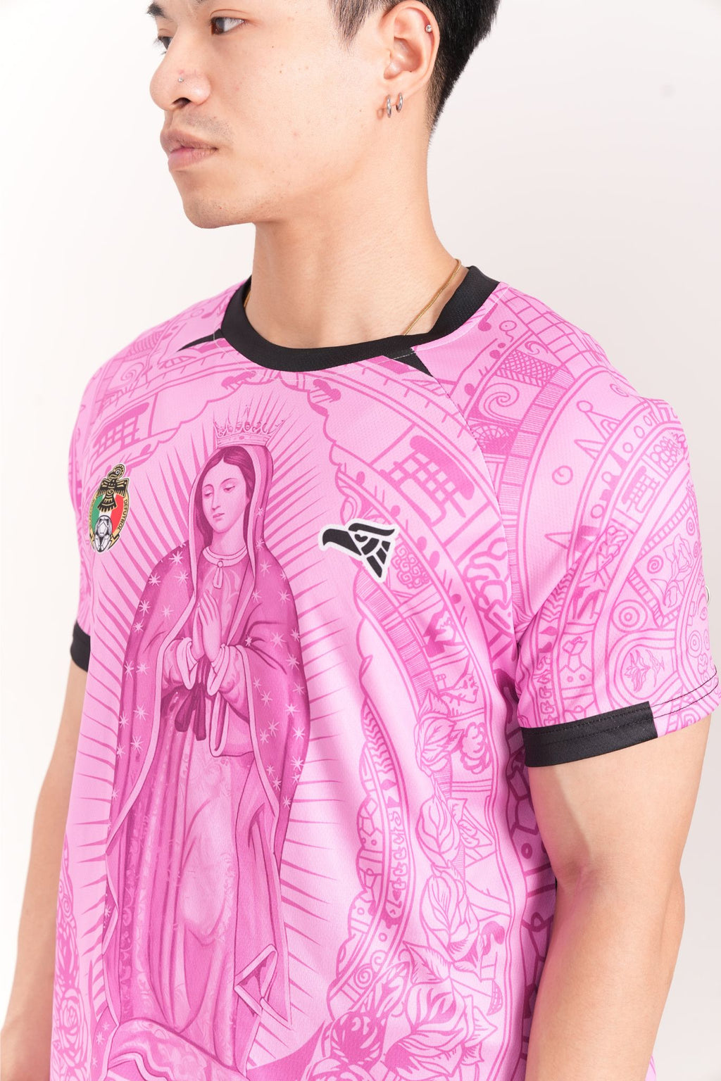 Varldens 2026 Mexico Guadalupe Pink Soccer Jersey