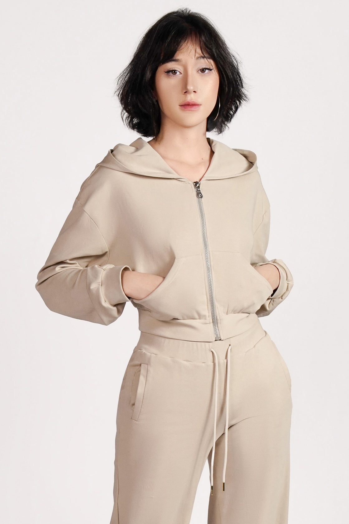 Beige Hoodie