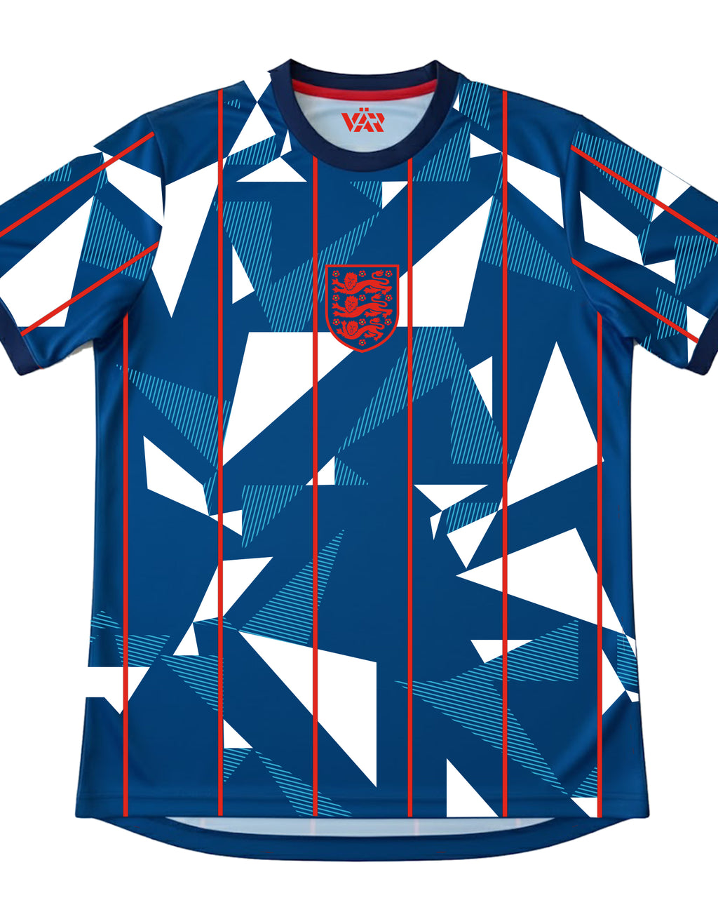 Varldens England Soccer Jersey 2026 – Shattered Geometry Speed Edition