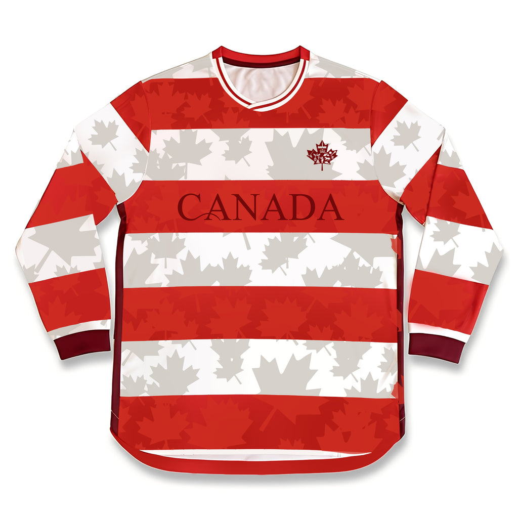 Varldens Canada Soccer Jersey 2026 – Maple Leaf Heritage Stripe Edition
