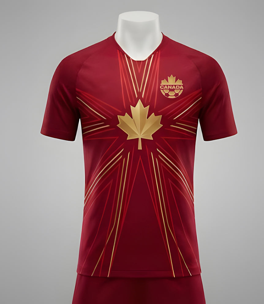 Varldens Canada Soccer Jersey 2026 – Golden Maple Radiance Edition