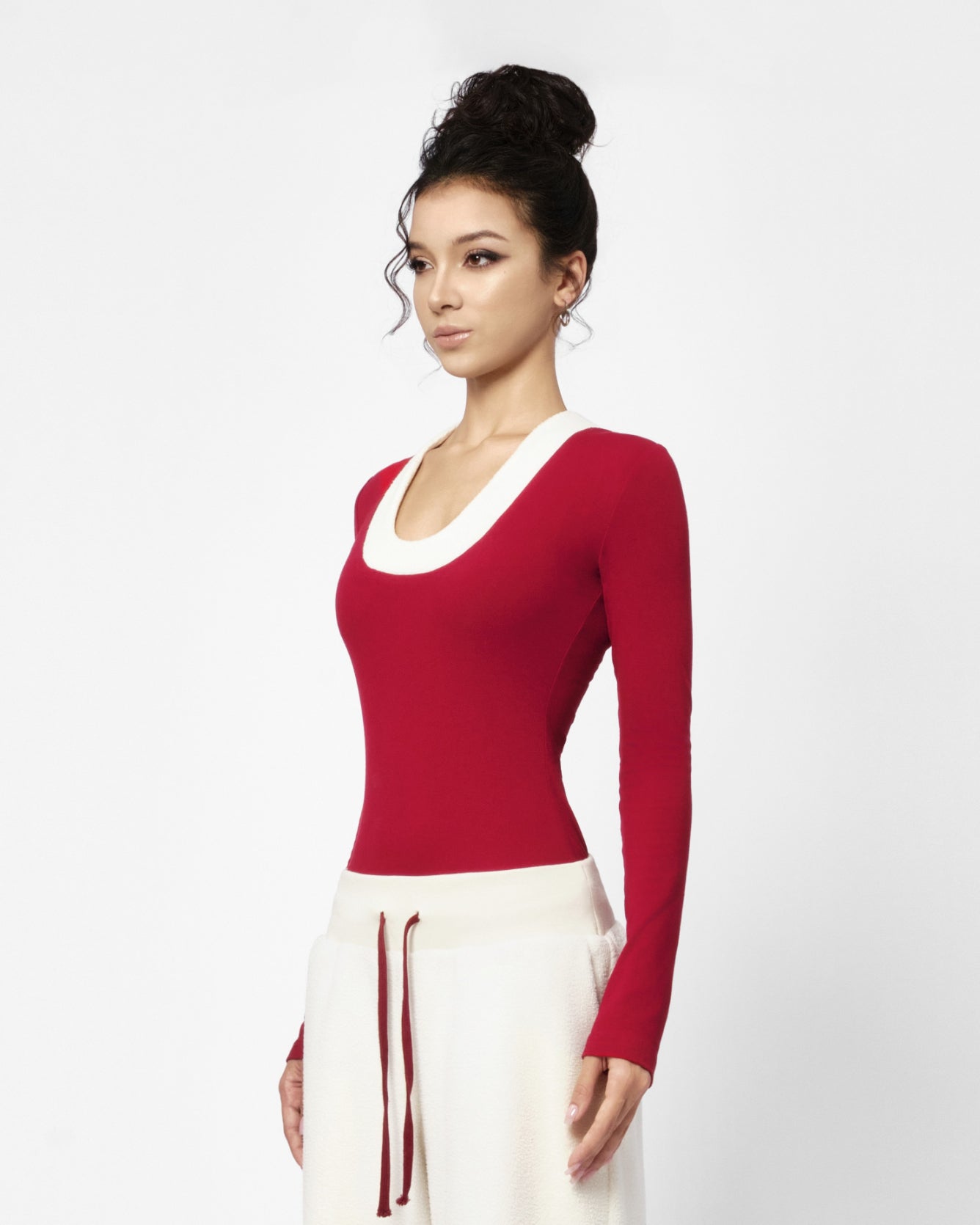 Scarlet U-Neck Top