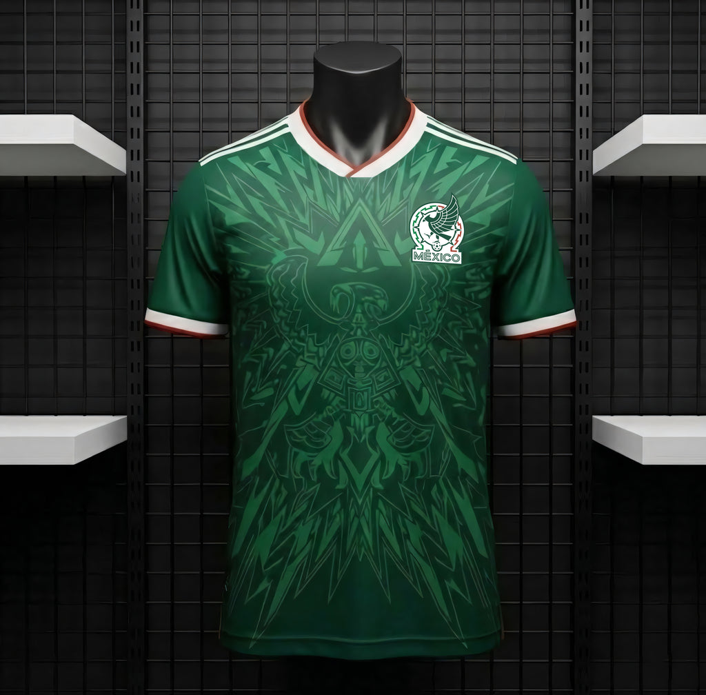 Varldens Mexico Soccer Jersey 2026 – Aztec Eagle Shadow Edition