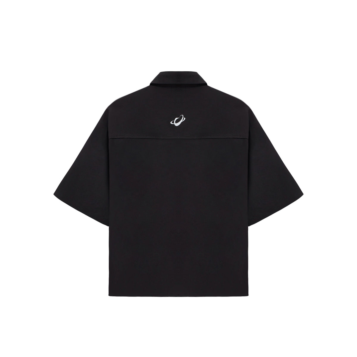 VARLDENS Boxy Zip Work Shirt | Obsidian Black