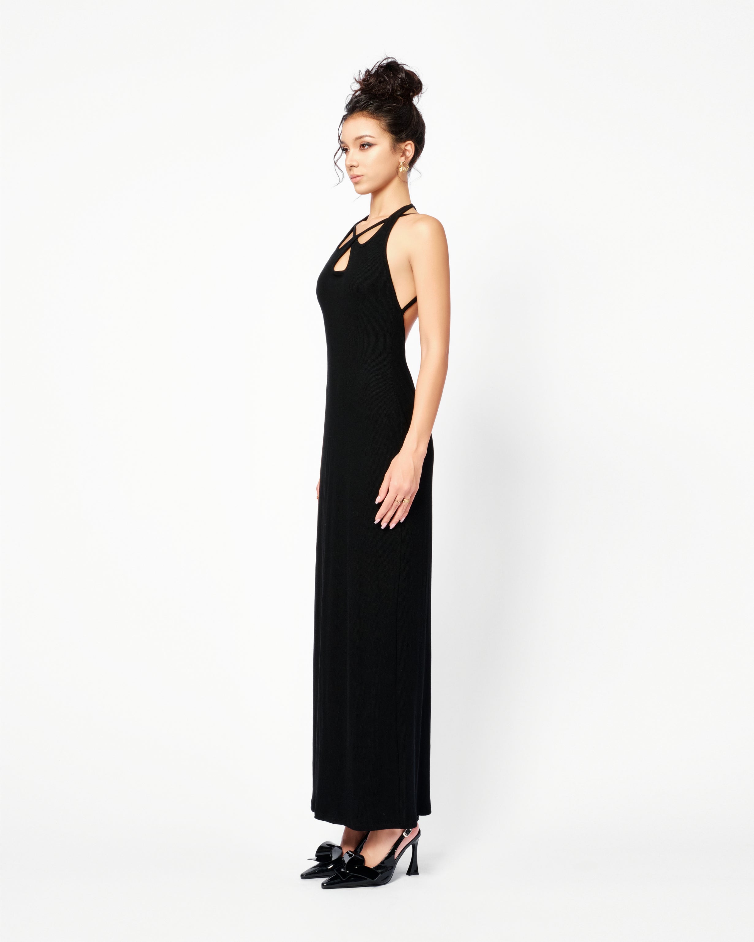 Black Halter Neck Dress