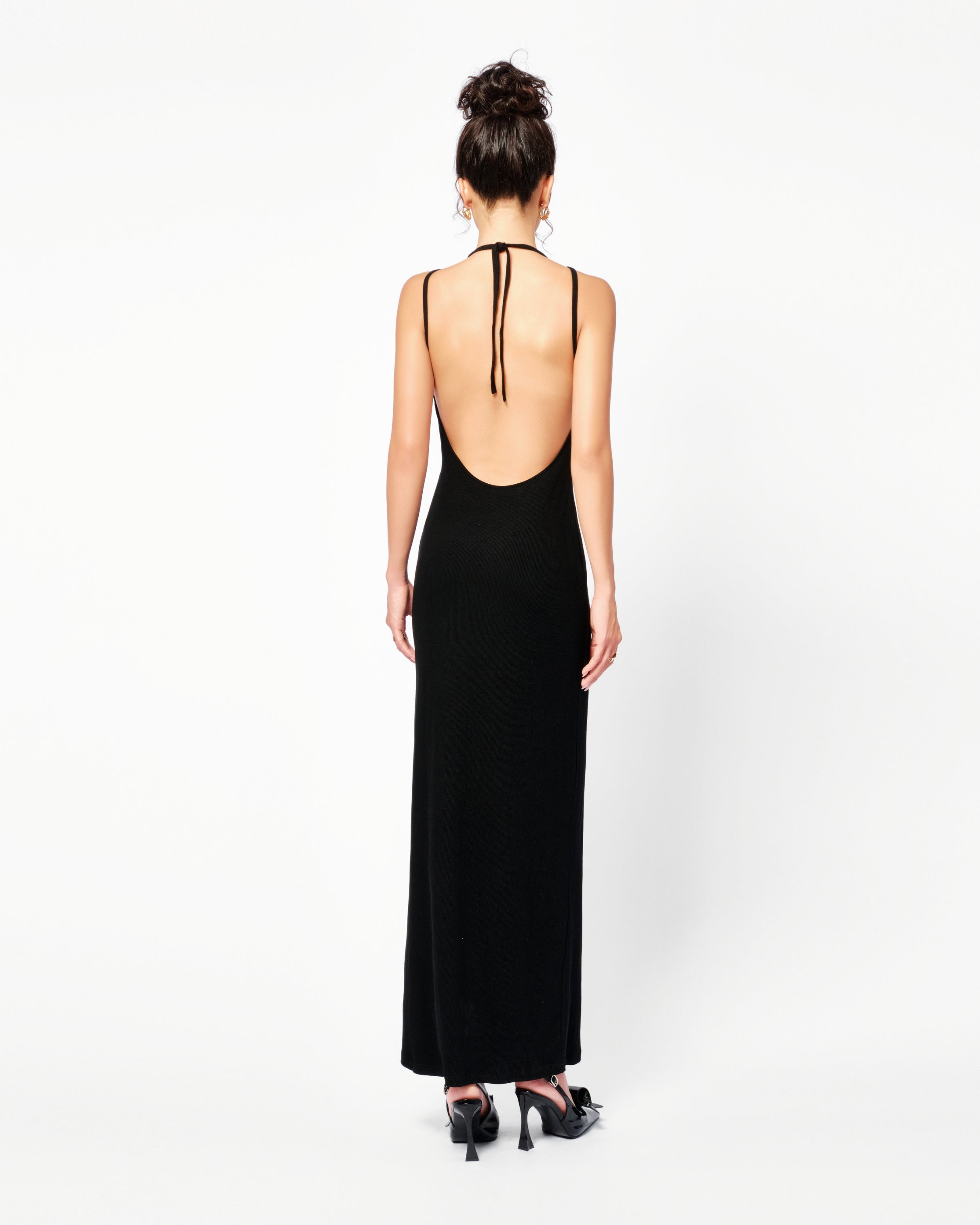 Black Halter Neck Dress