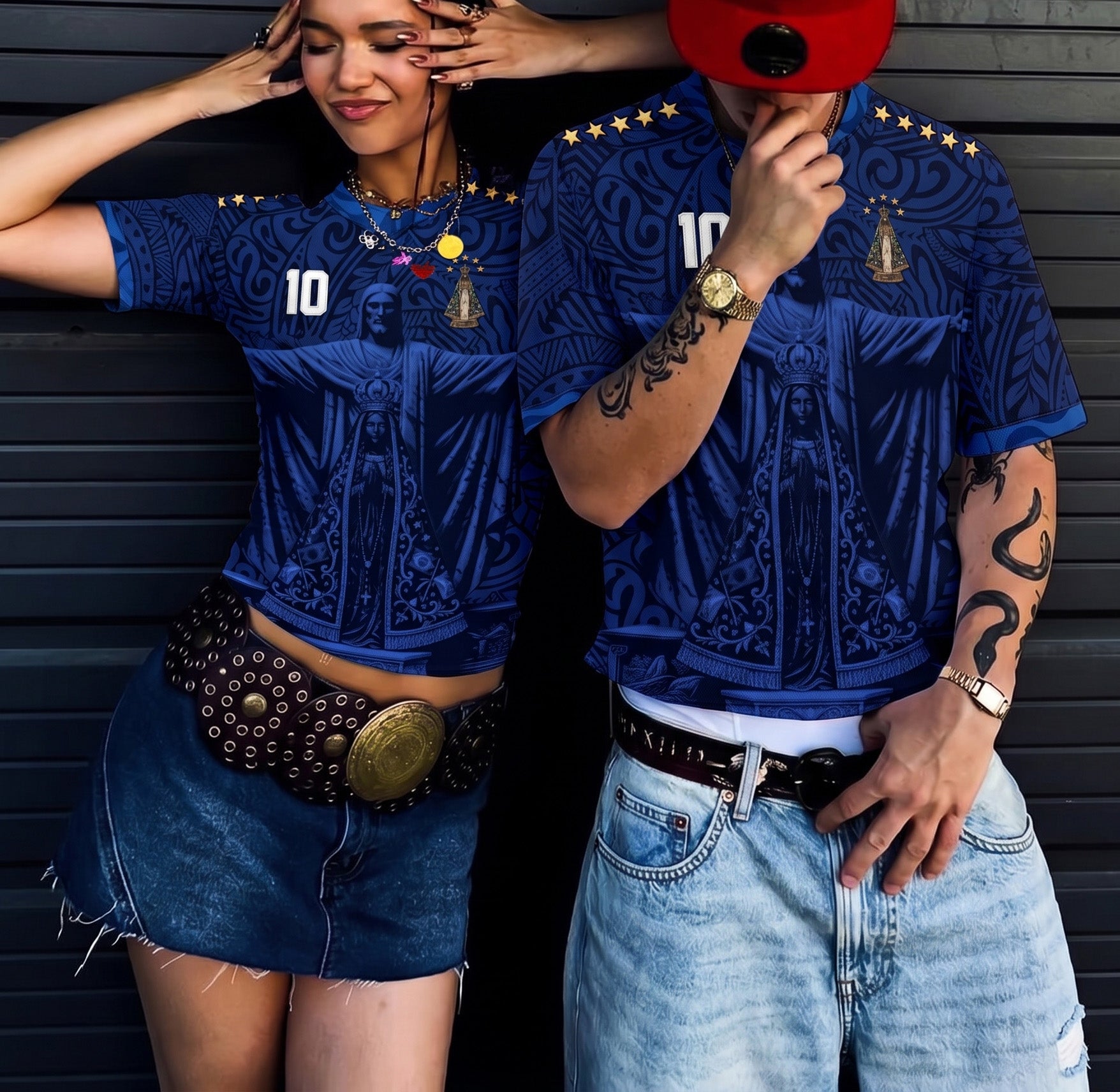 Varldens Brazil 2026 Away Jersey Navy Blue with Our Lady of Aparecida and Christ the Redeemer - Brazilcore streetwear fashion