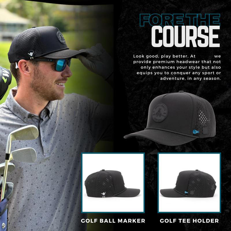 Tee Holder Golf Hat – The Golf Father Design with Magnetic 70mm & 83mm Ball Markers VD21246506