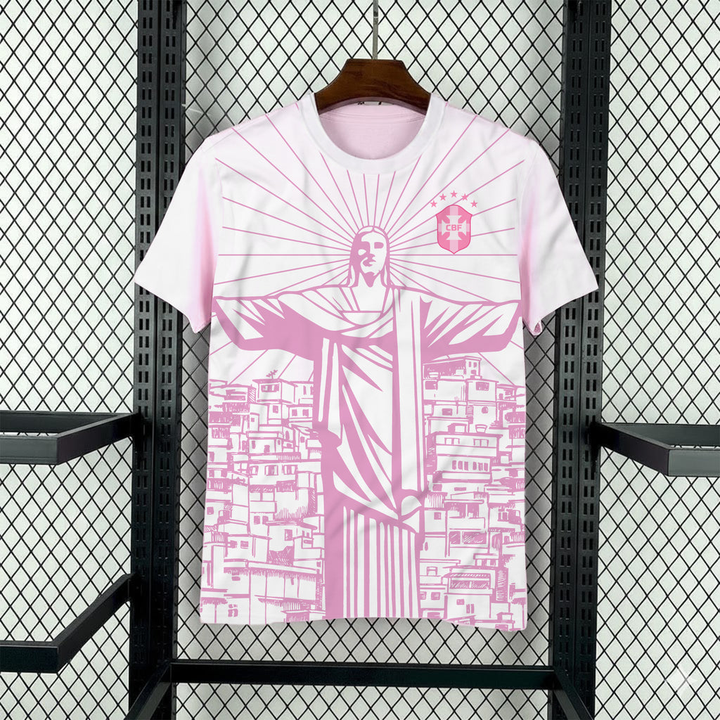 Varldens Brazil Rio Heritage Soccer Jersey Special Pink Edition 2026