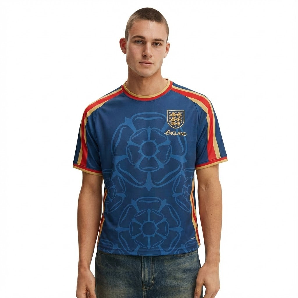 Varldens England Soccer Jersey 2026 – Tudor Rose Royal Heritage Edition