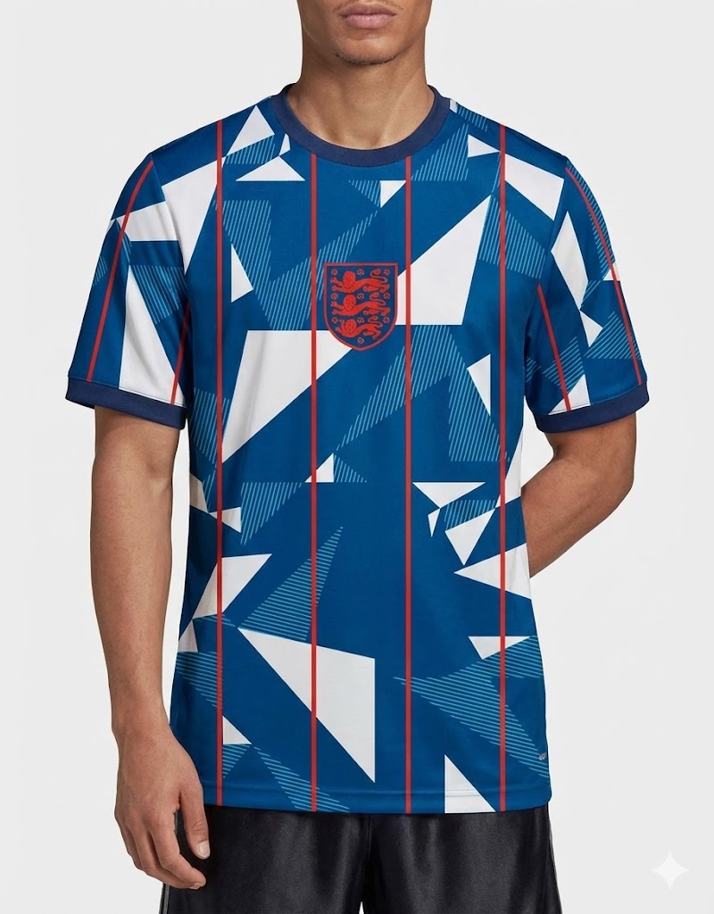 Varldens England Soccer Jersey 2026 – Shattered Geometry Speed Edition