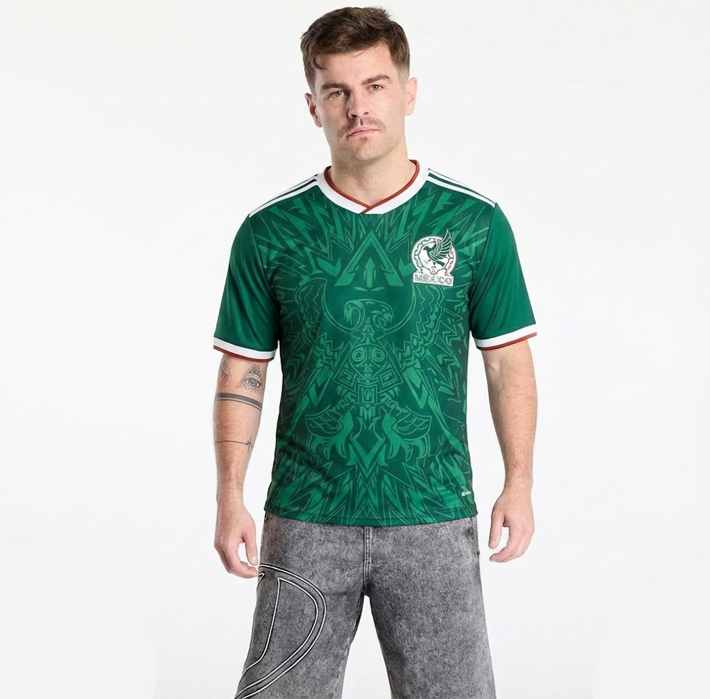 Varldens Mexico Soccer Jersey 2026 – Aztec Eagle Shadow Edition