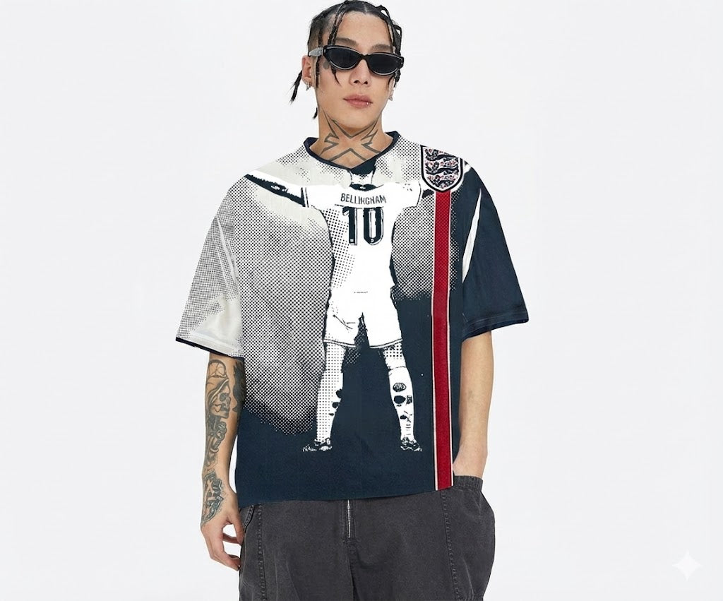 Varldens England Soccer Jersey 2026 –  Jude Bellingham Street Art Edition