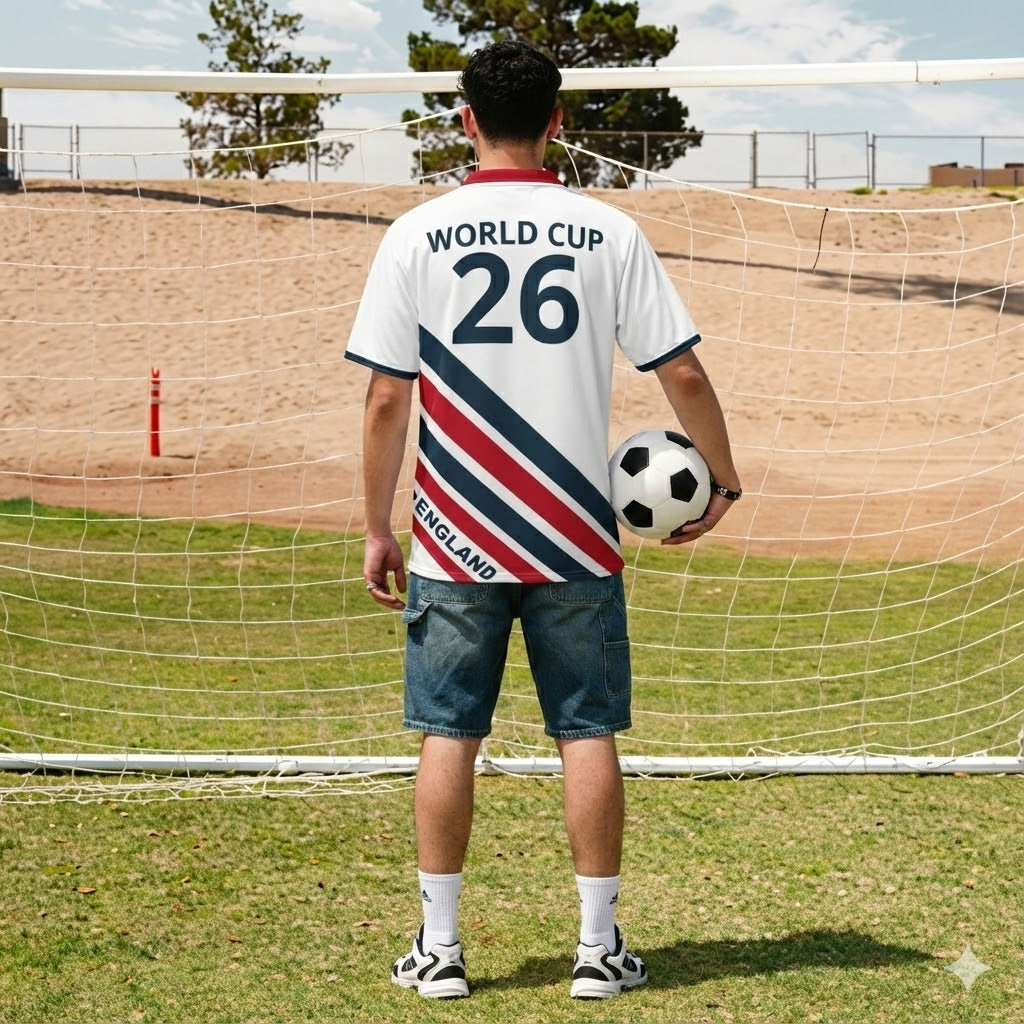 Varldens England Soccer Jersey World Cup 2026 – Heritage Special Edition