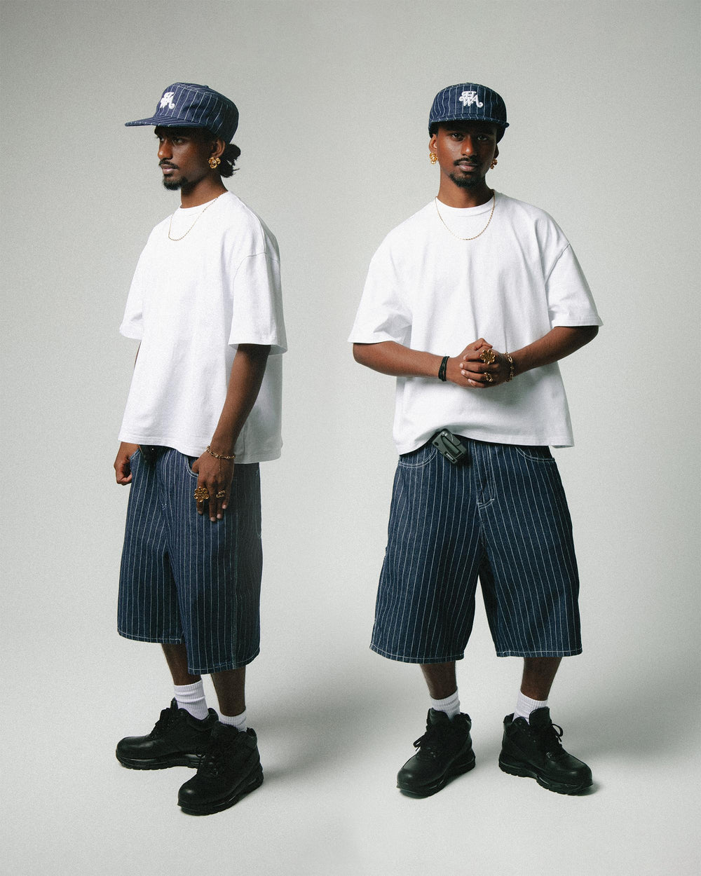 VARLDENS Pinstripe Jorts | Urban Heritage Essential