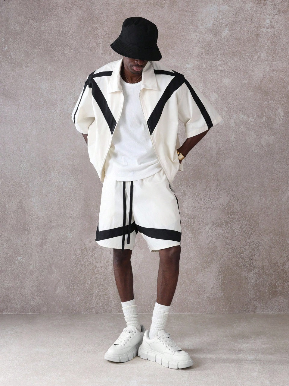VARLDENS GeoStrike Co-ord Set | Precision Colorblock Streetwear