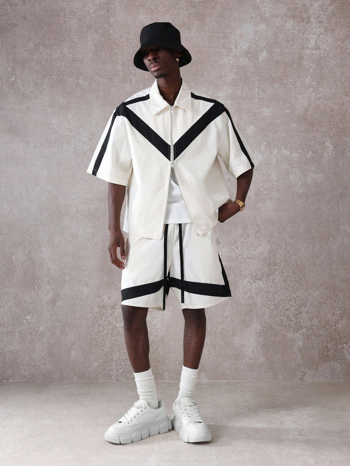 VARLDENS GeoStrike Co-ord Set | Precision Colorblock Streetwear