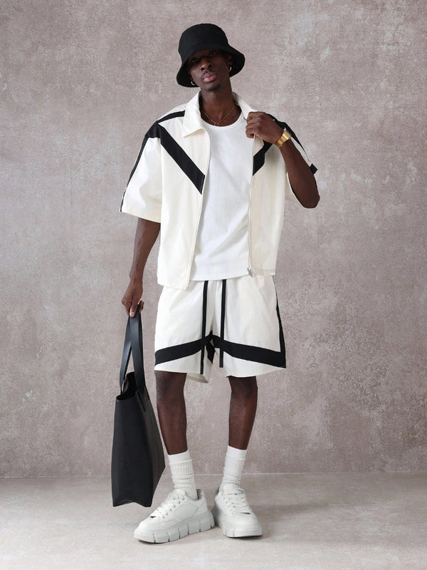VARLDENS GeoStrike Co-ord Set | Precision Colorblock Streetwear